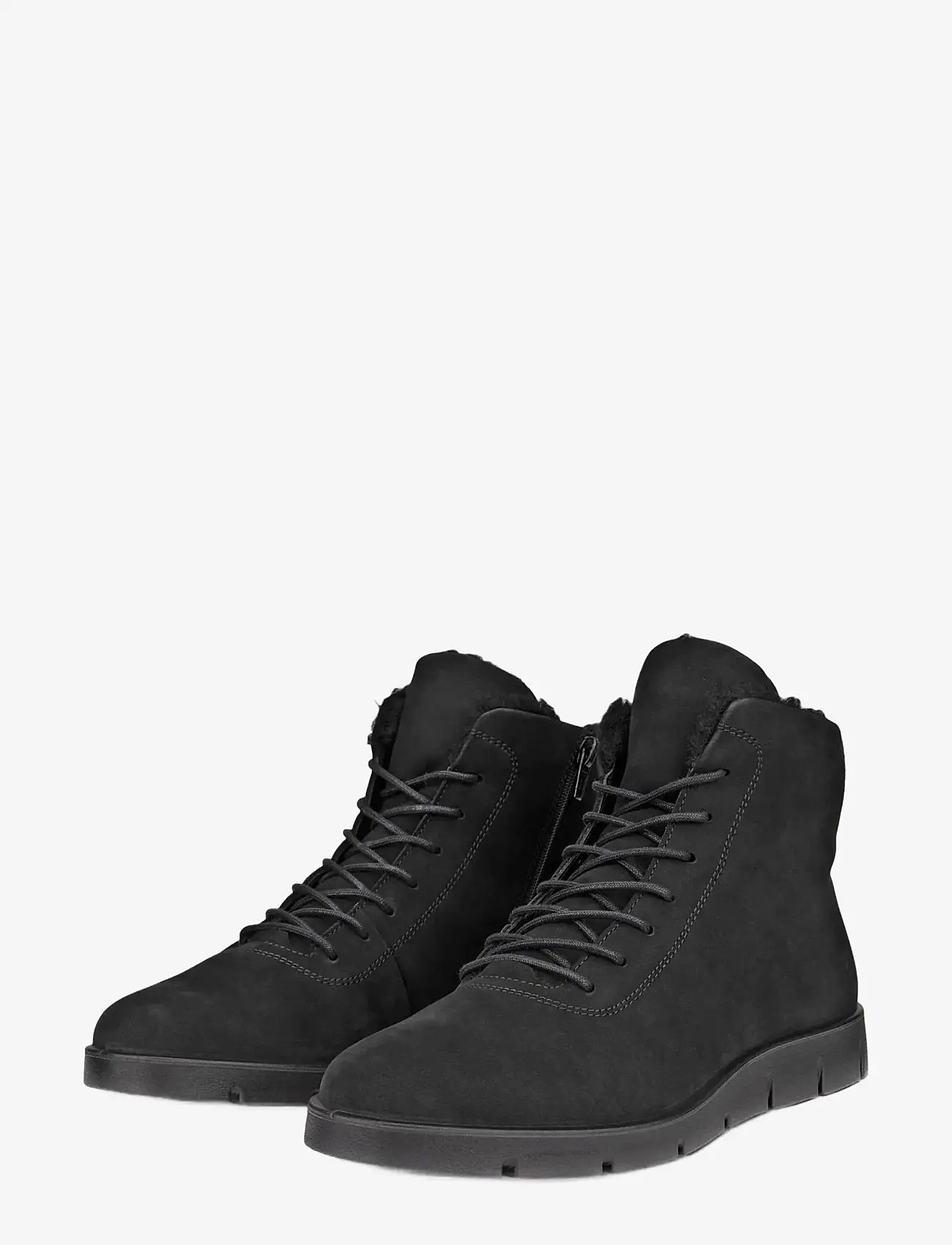 Ankle Boots Ecco Shoes Bella ECCO Bella Black Leather Fleece Lined