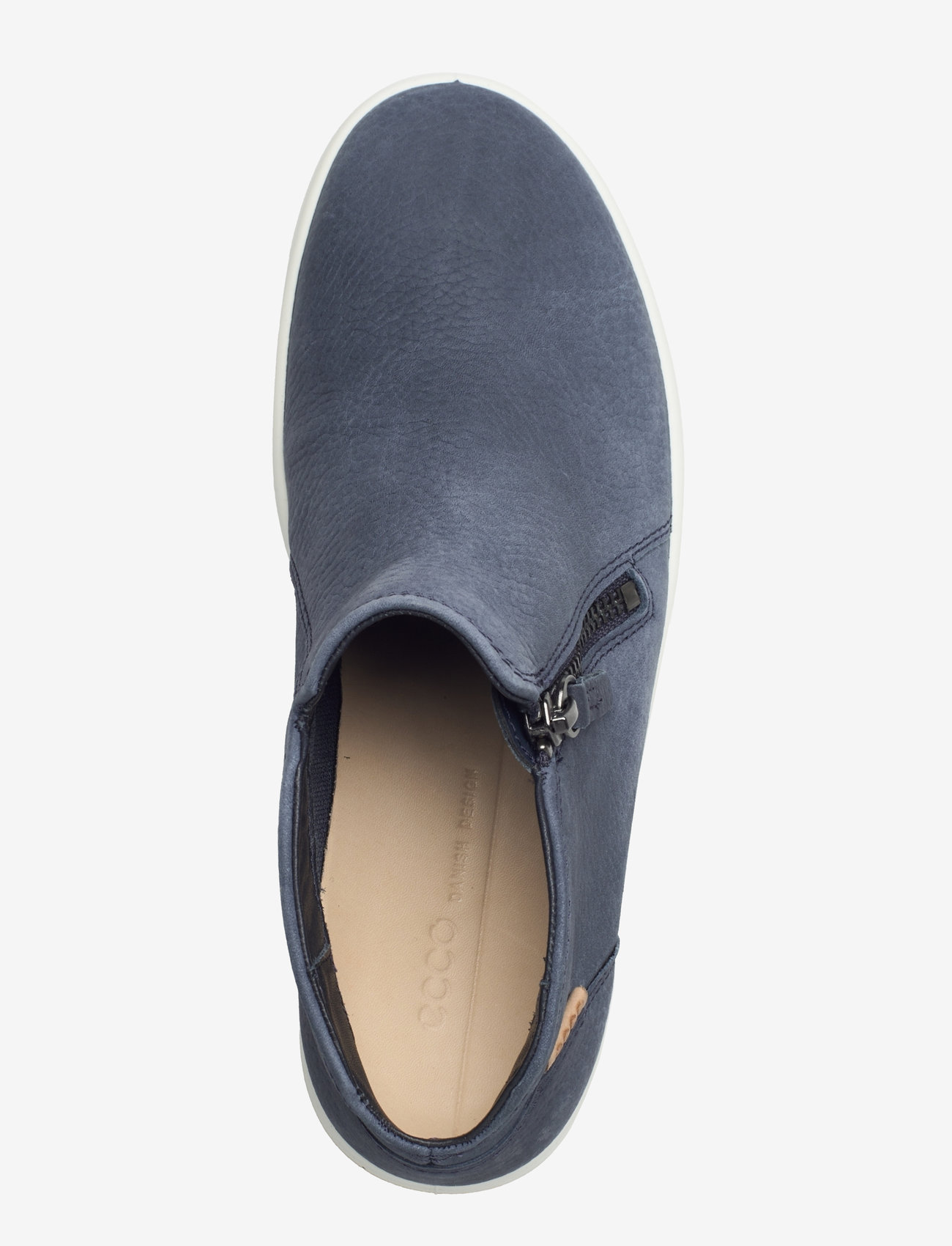 zip bootie ecco soft womens grey