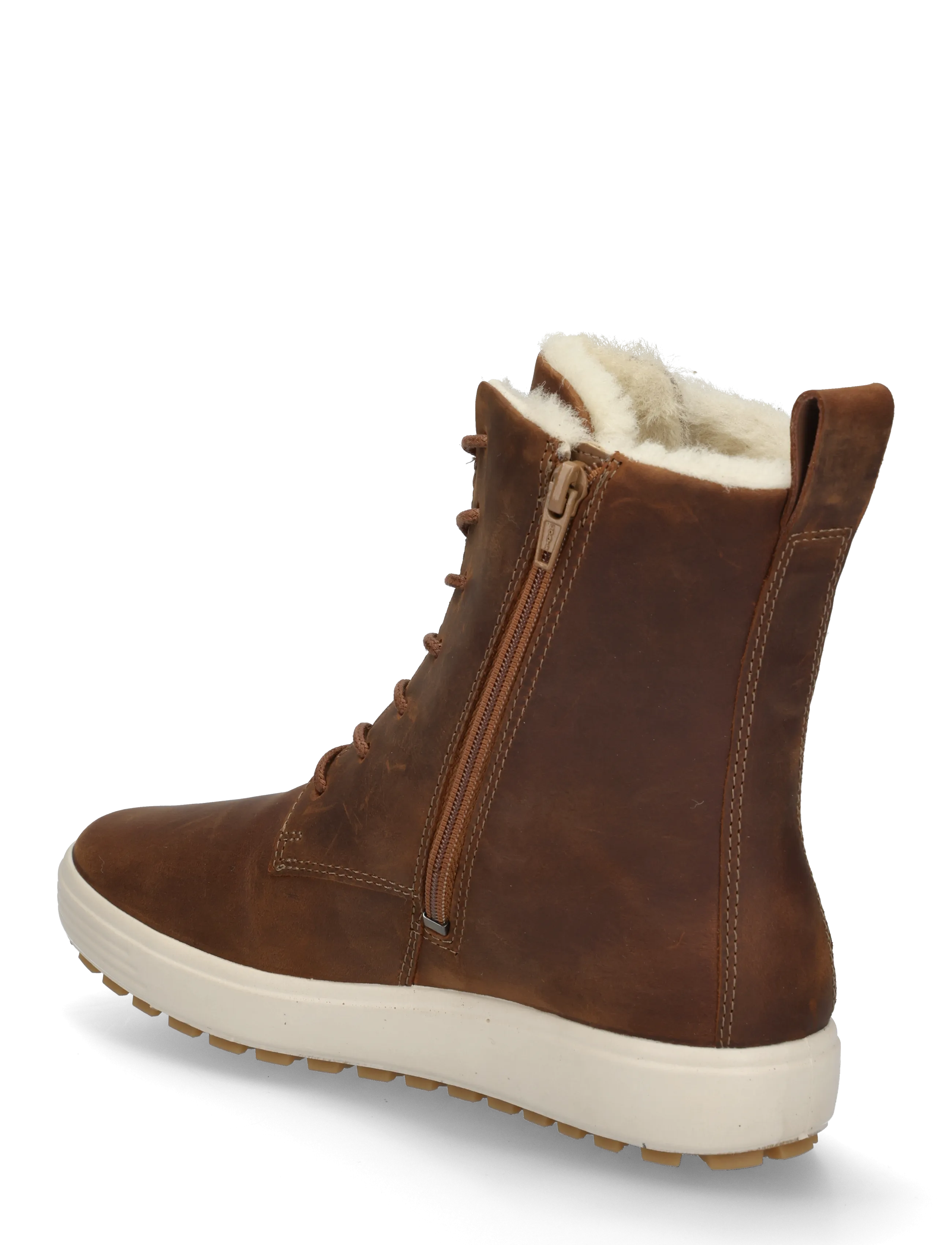 ECCO - SOFT 7 TRED W - laced boots - camel - 1