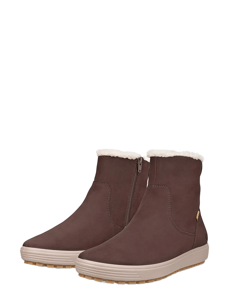 ECCO - SOFT 7 TRED W - platta ankelboots - coffee - 5