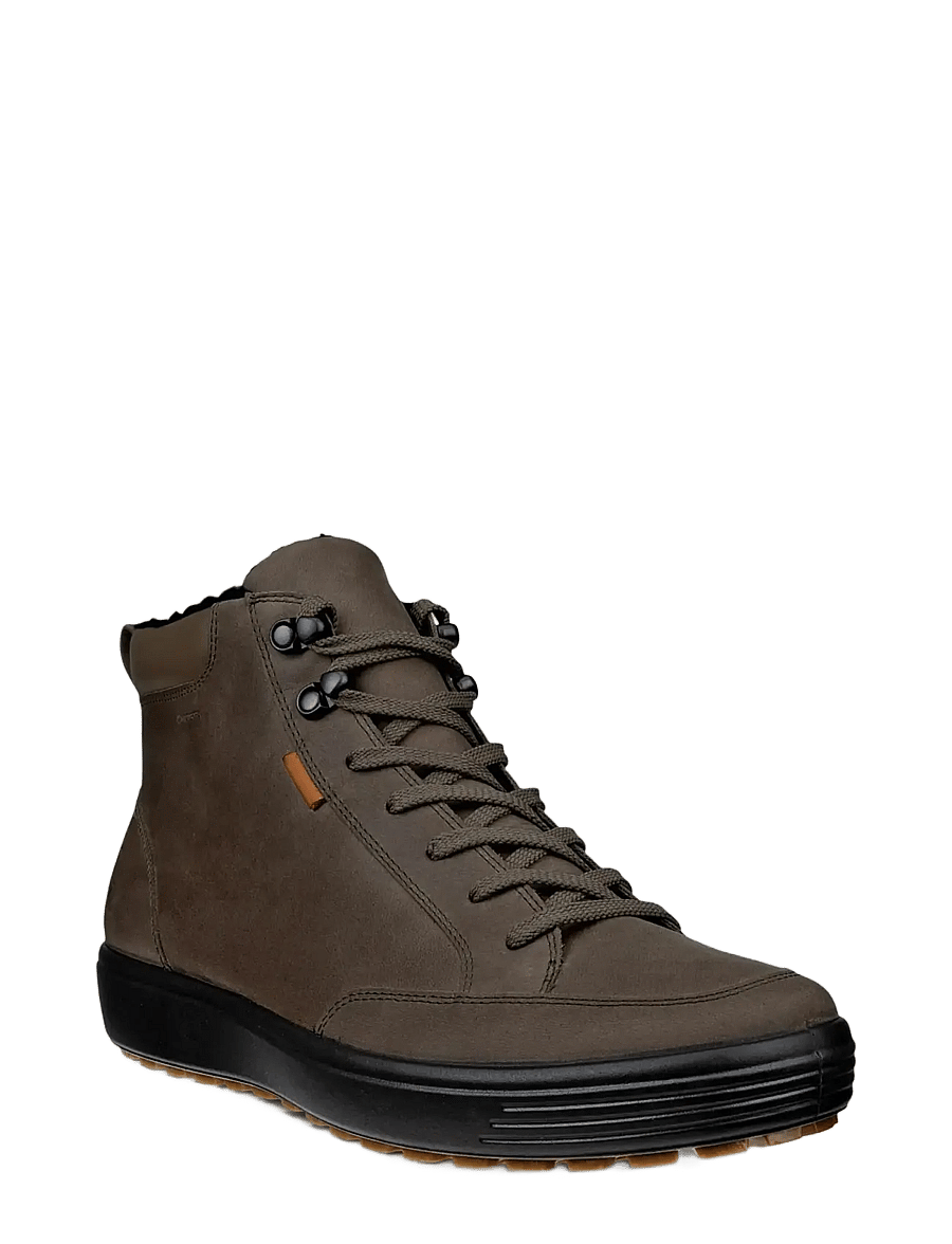 ECCO - SOFT 7 TRED M - kängor med snörning - tarmac/dark clay - 1