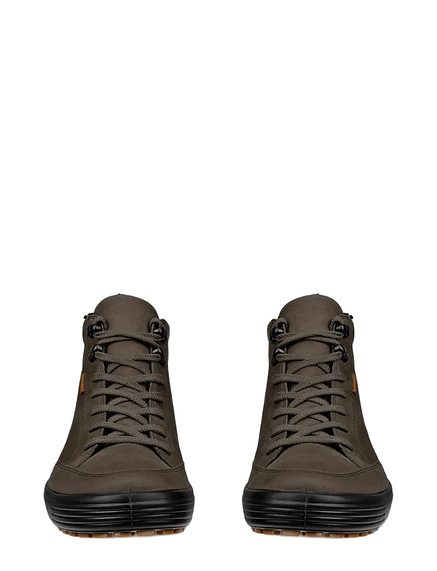 ECCO - SOFT 7 TRED M - kängor med snörning - tarmac/dark clay - 5