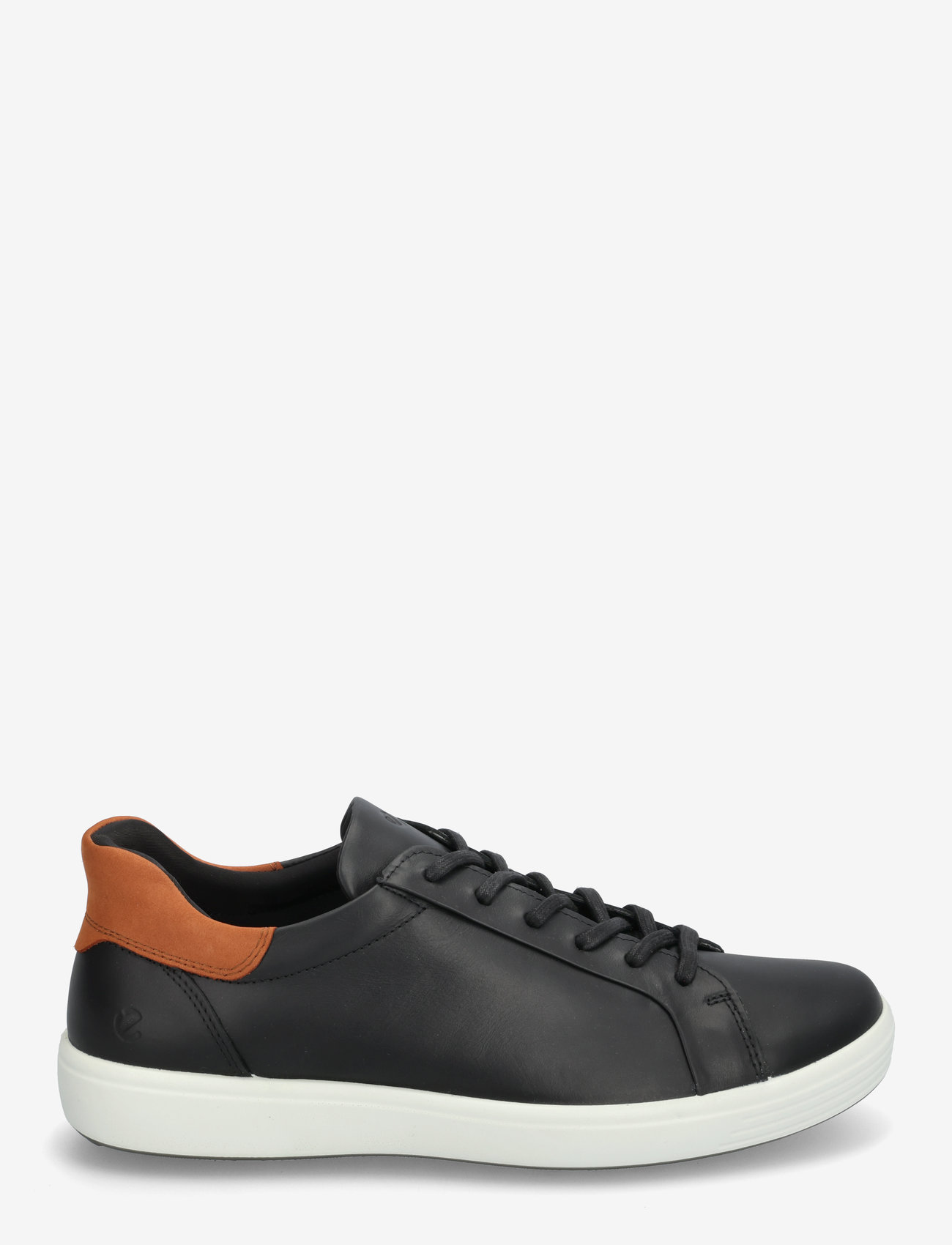 ECCO - SOFT 7 M - lave sneakers - black/cognac - 1