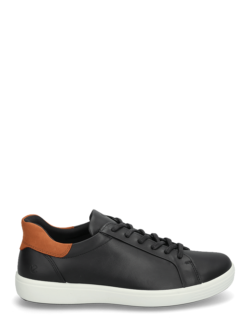 ECCO - SOFT 7 M - lave sneakers - black/cognac - 1