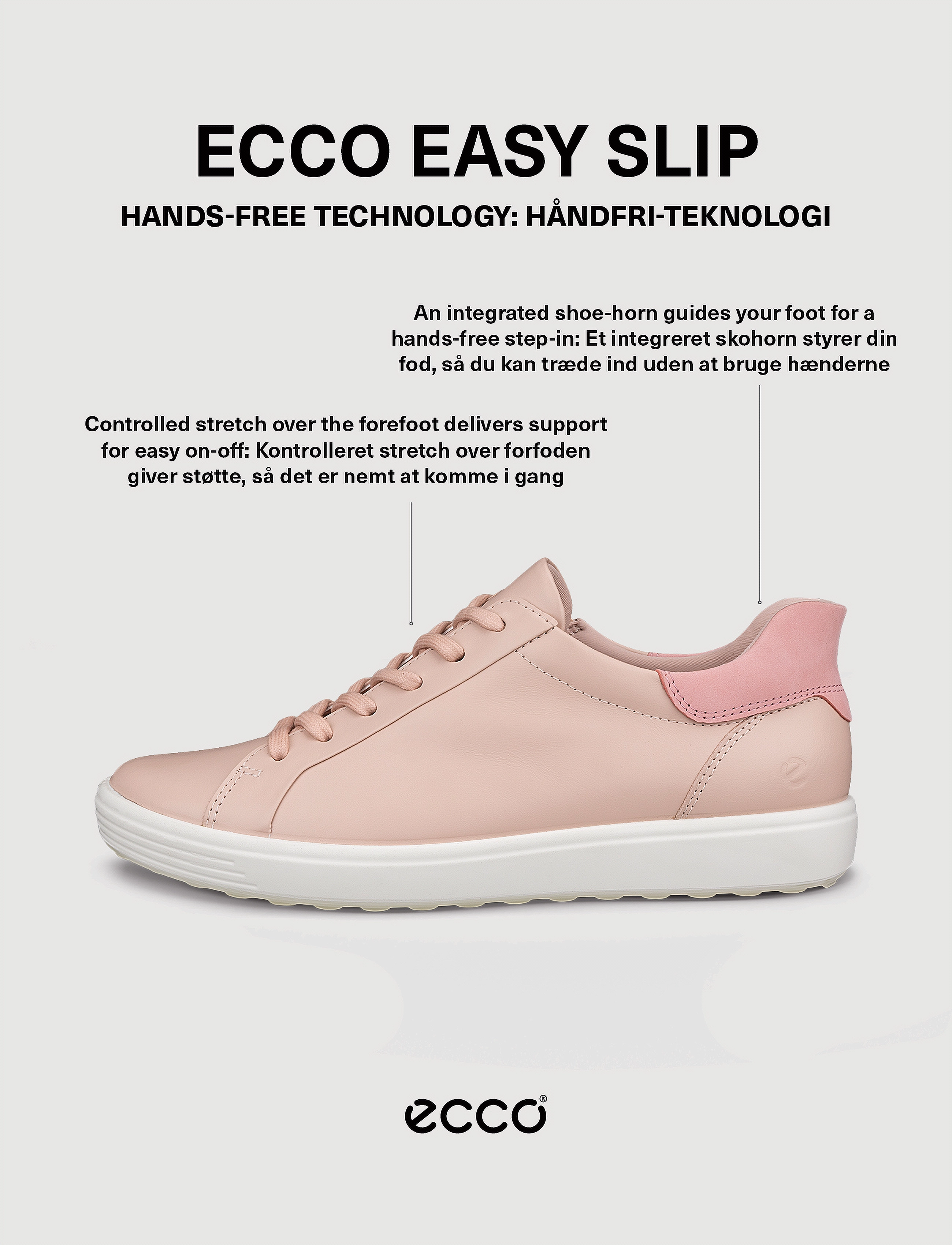 ECCO - SOFT 7 W Easy Slip - kvinnor - rose dust/old rose - 5