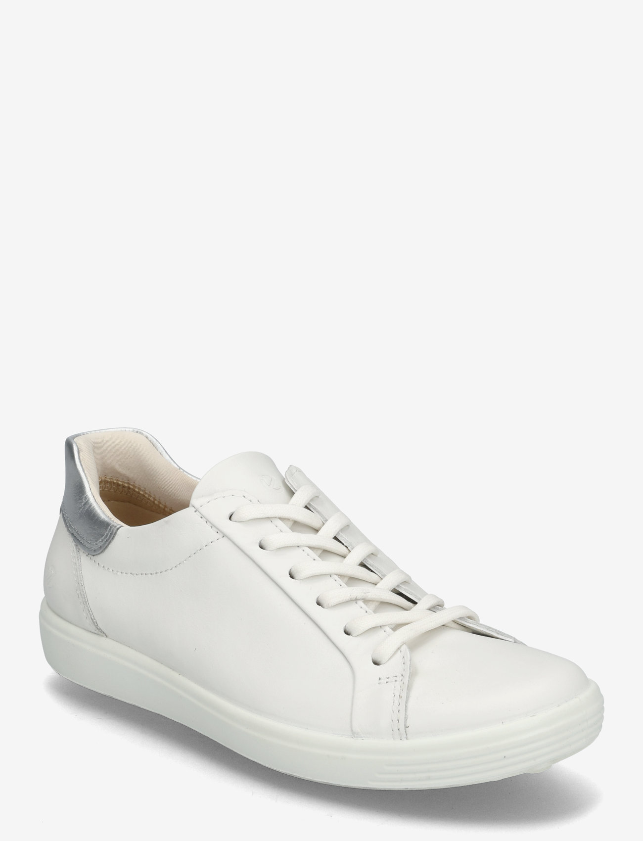 ECCO - SOFT 7 W - madala säärega tossud - white/pure silver - 0