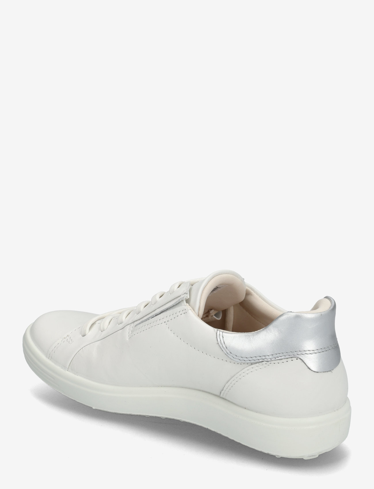 ECCO - SOFT 7 W - madala säärega tossud - white/pure silver - 2