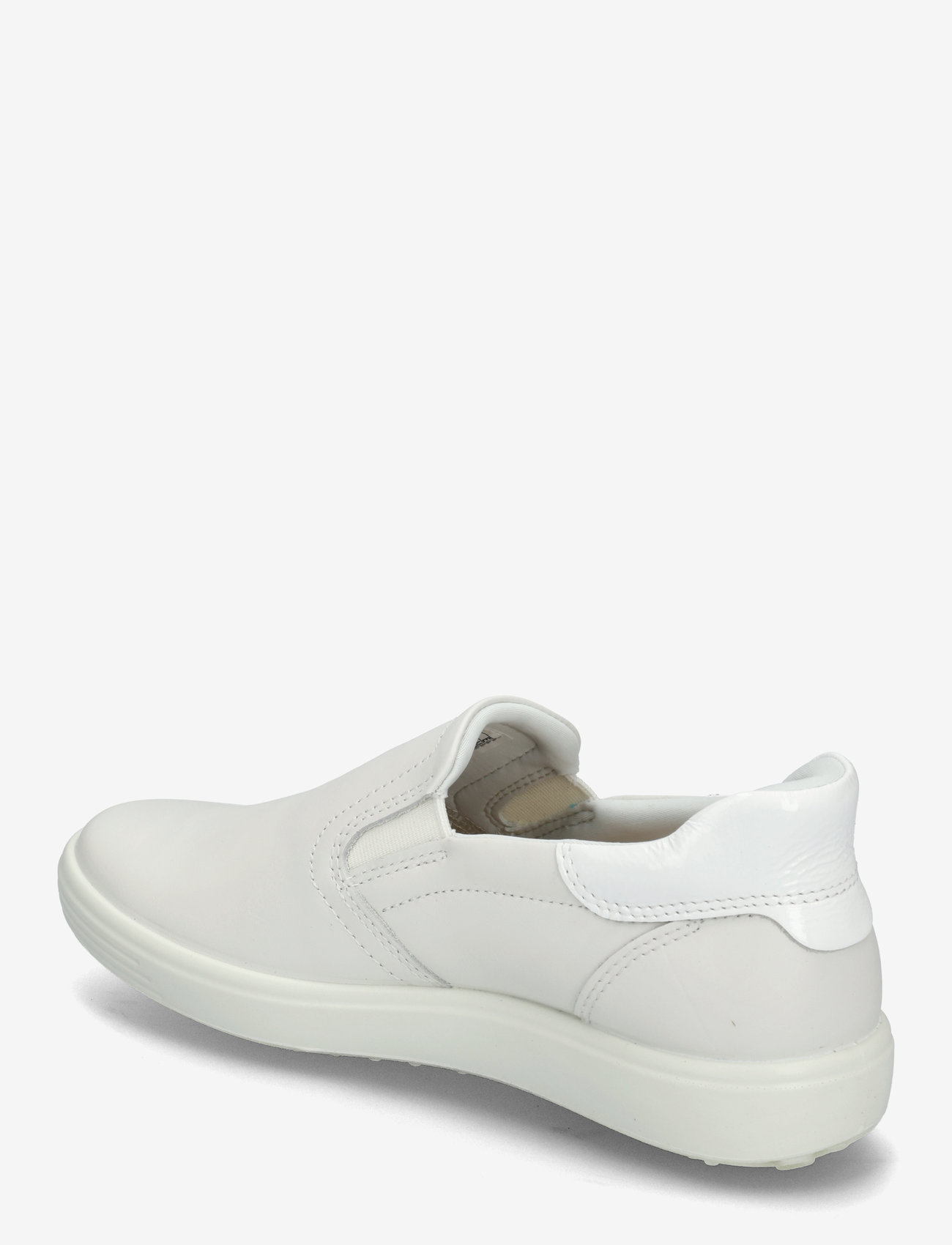 ECCO - SOFT 7 W Easy Slip - konfirmatsioon - white/patent white - 2