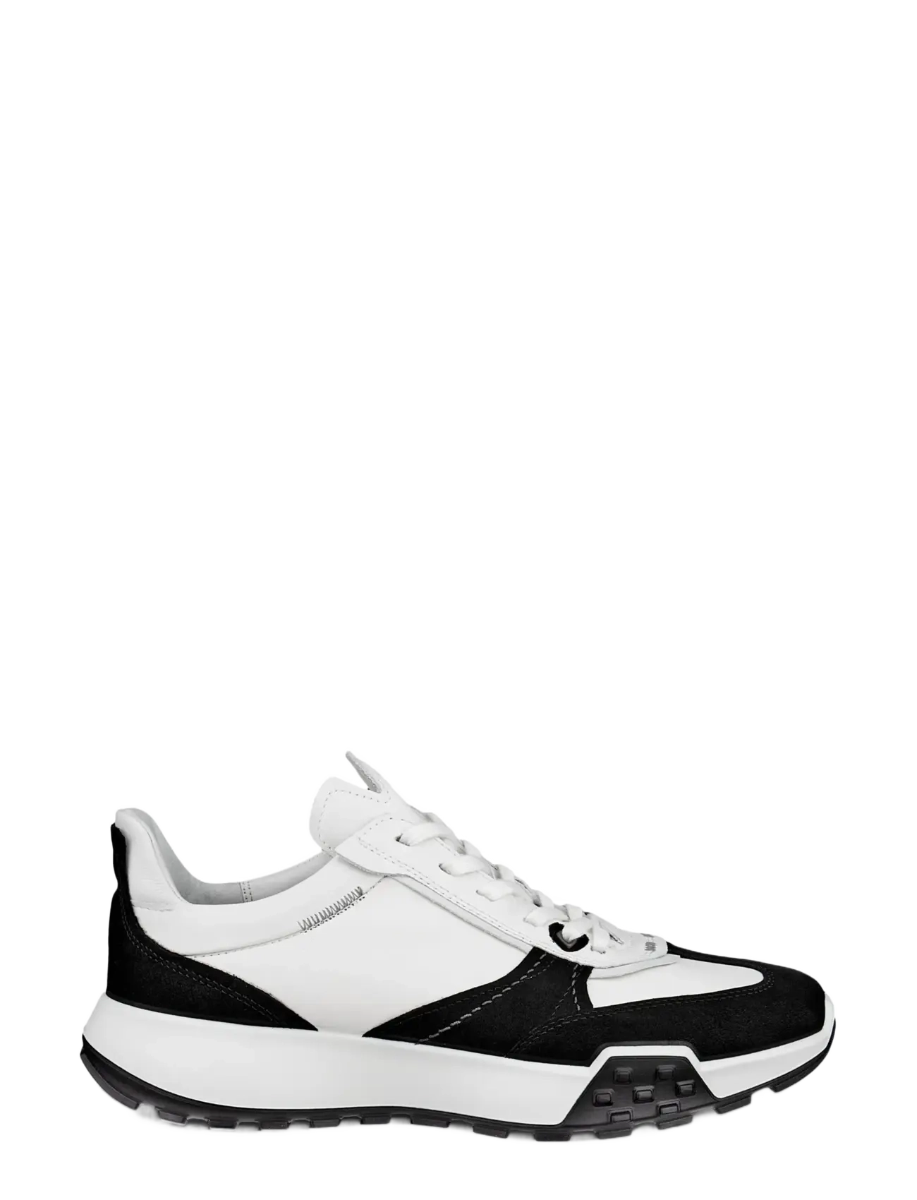 ECCO - RETRO SNEAKER M - lágir strigaskór - black/white/white - 1