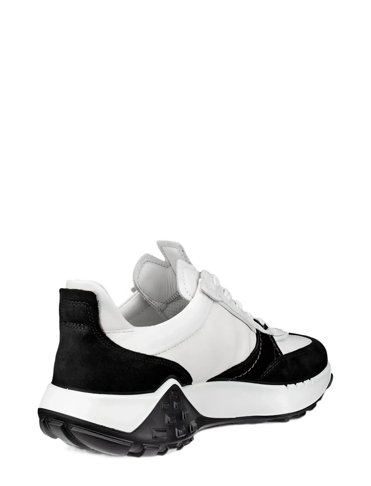 ECCO - RETRO SNEAKER M - lágir strigaskór - black/white/white - 2
