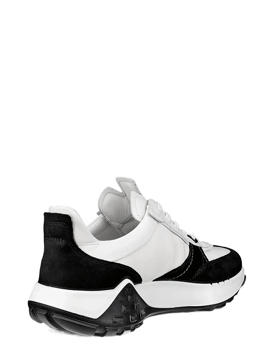 ECCO - RETRO SNEAKER M - lágir strigaskór - black/white/white - 2