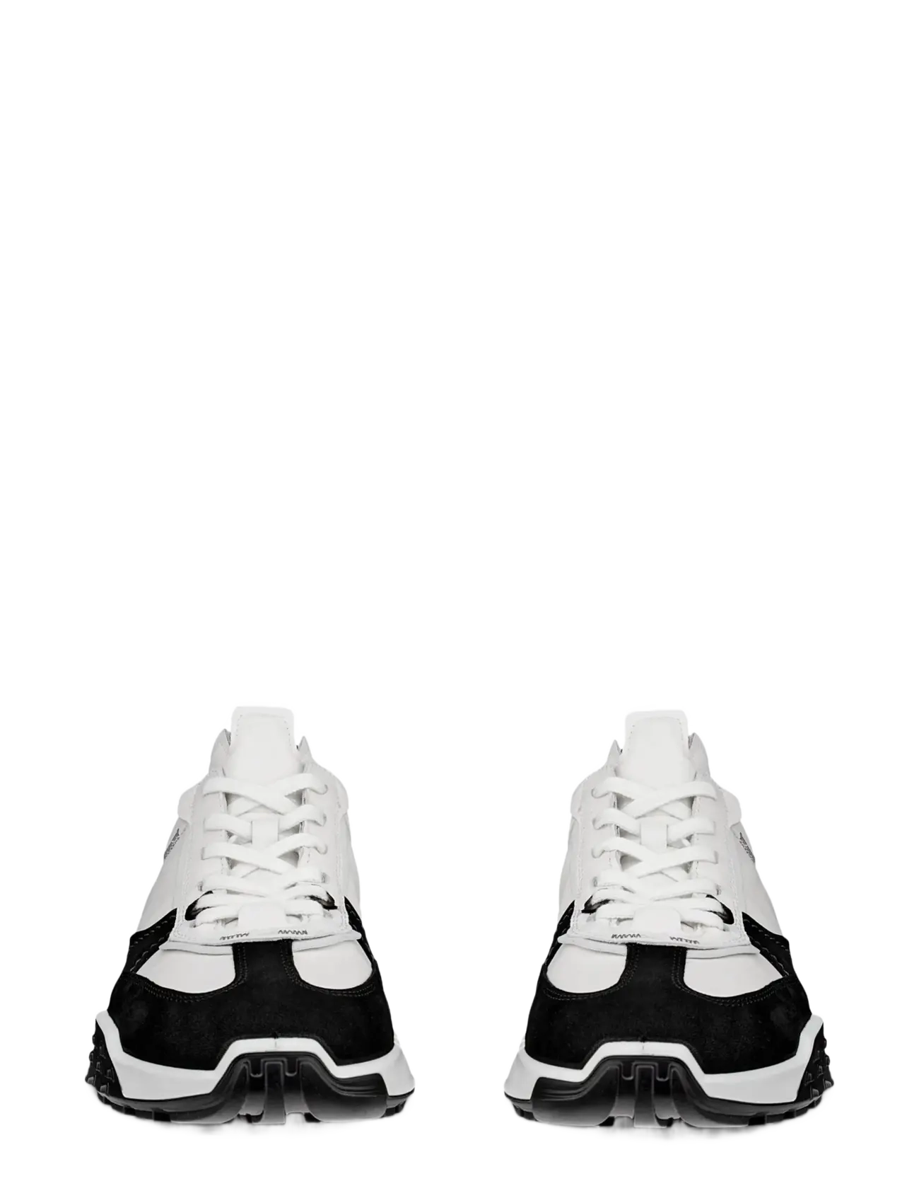 ECCO - RETRO SNEAKER M - lágir strigaskór - black/white/white - 4