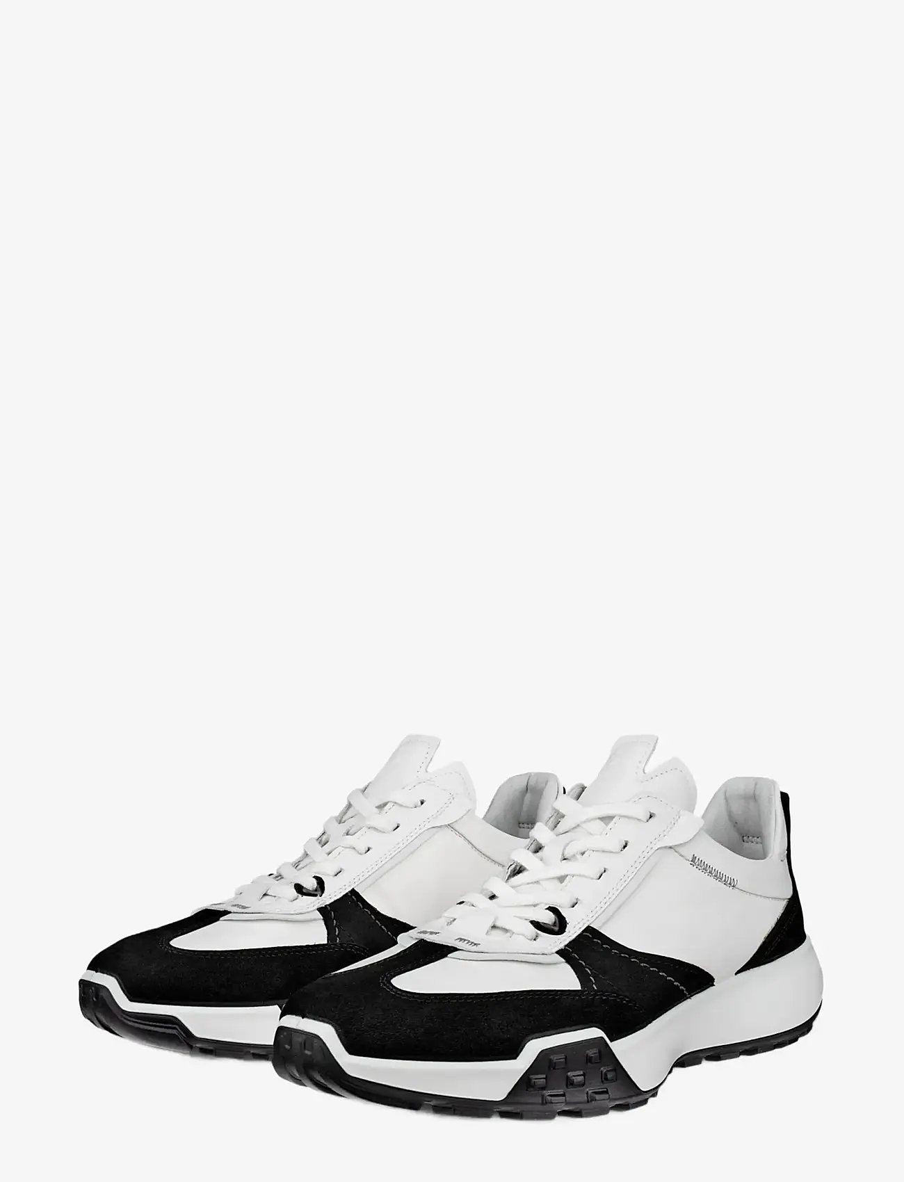 ECCO - RETRO SNEAKER M - niedriger schnitt - black/white/white - 5
