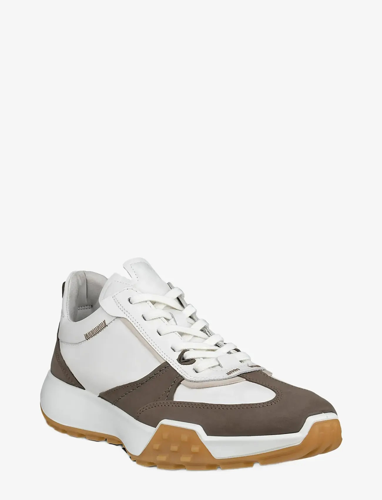 ECCO - RETRO SNEAKER M - niedriger schnitt - dark clay/white/white - 1