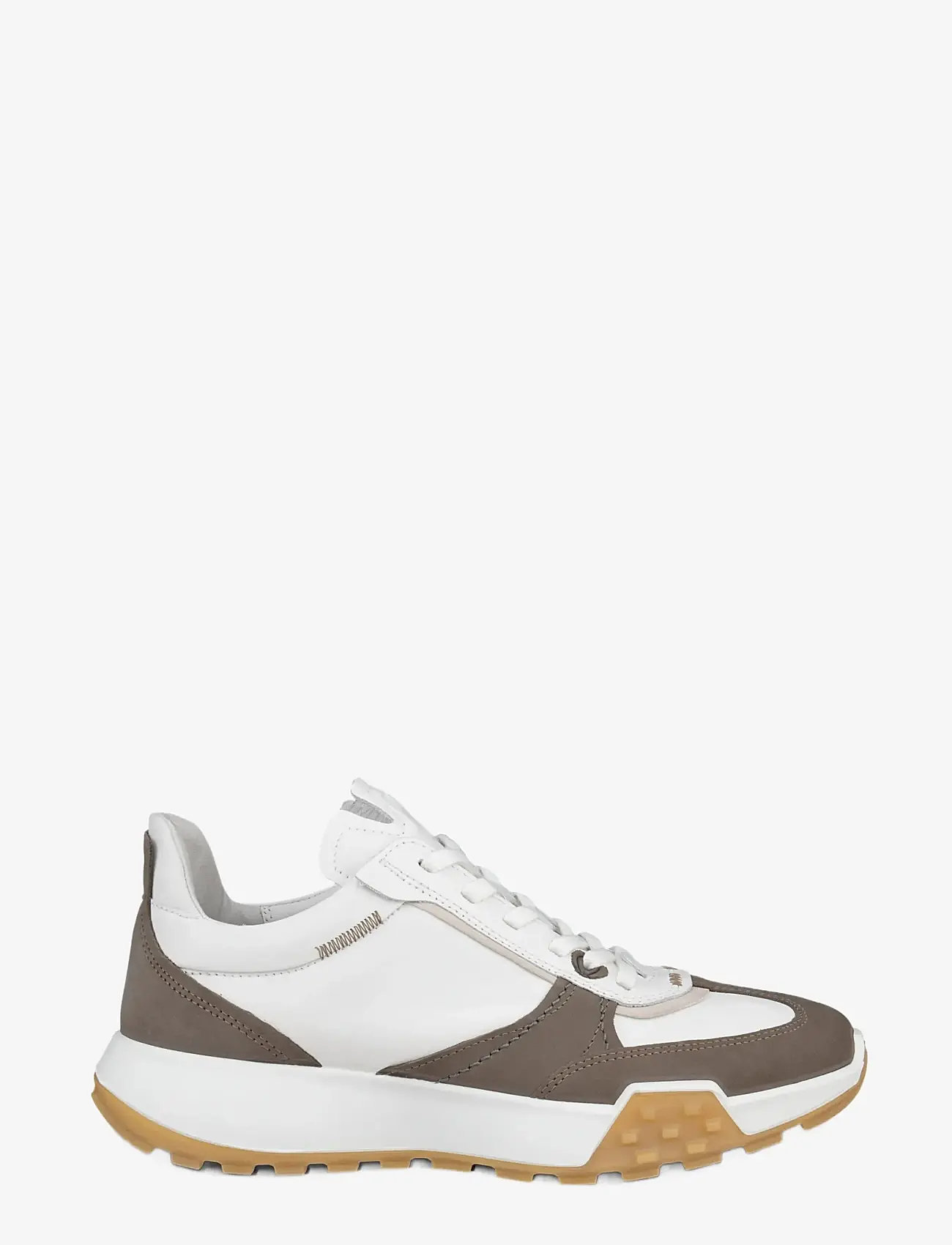 ECCO - RETRO SNEAKER M - niedriger schnitt - dark clay/white/white - 2