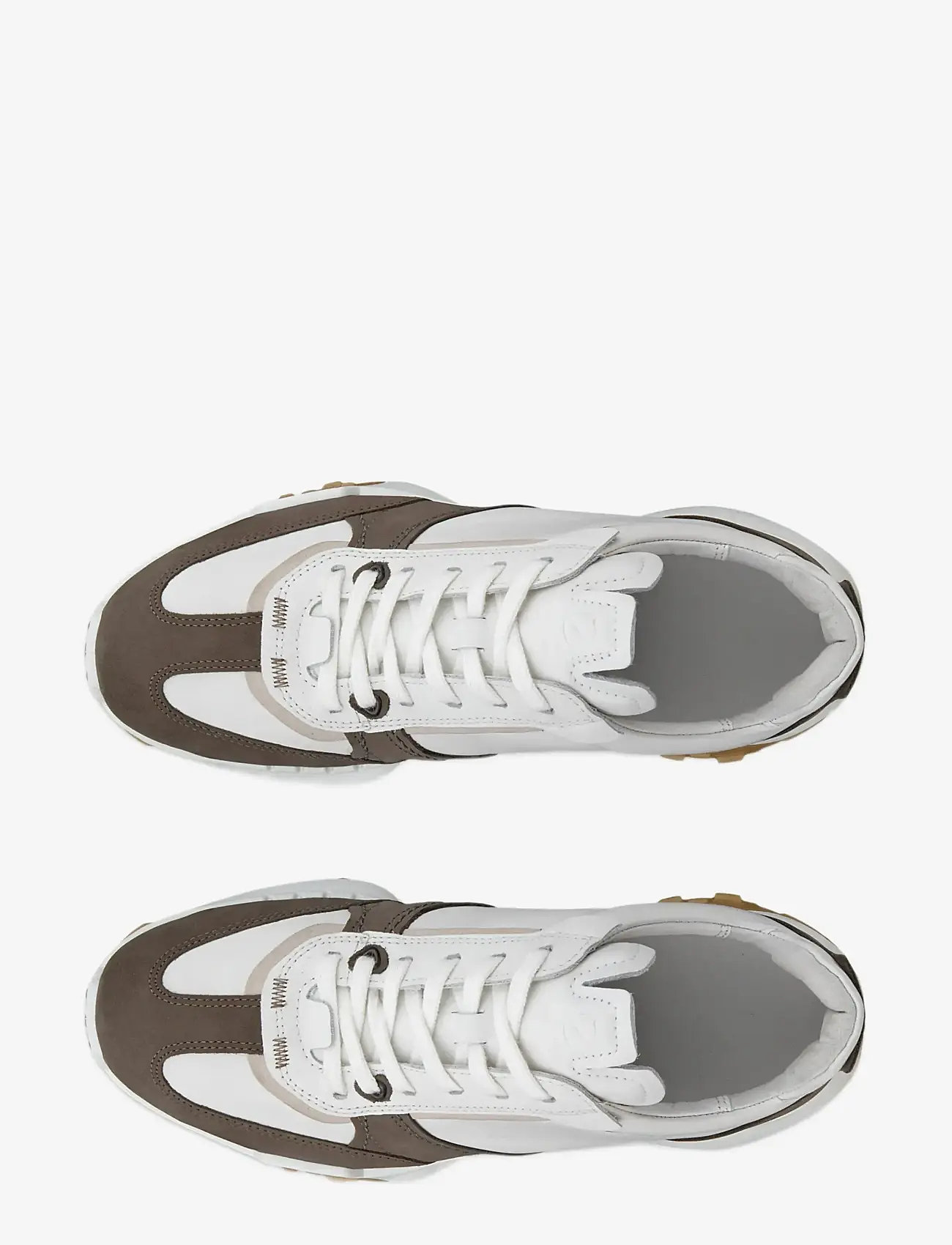 ECCO - RETRO SNEAKER M - niedriger schnitt - dark clay/white/white - 5
