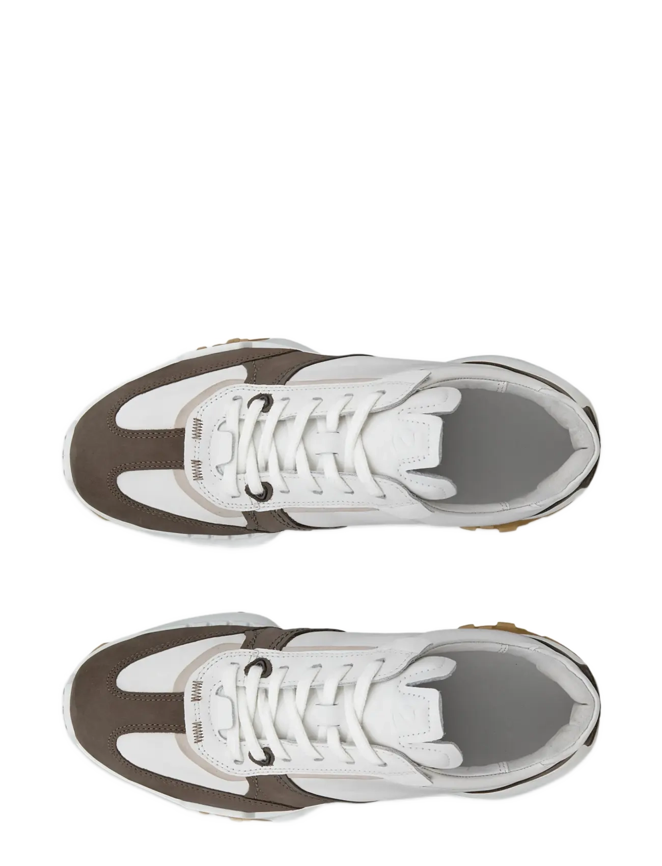 ECCO - RETRO SNEAKER M - låga sneakers - dark clay/white/white - 5