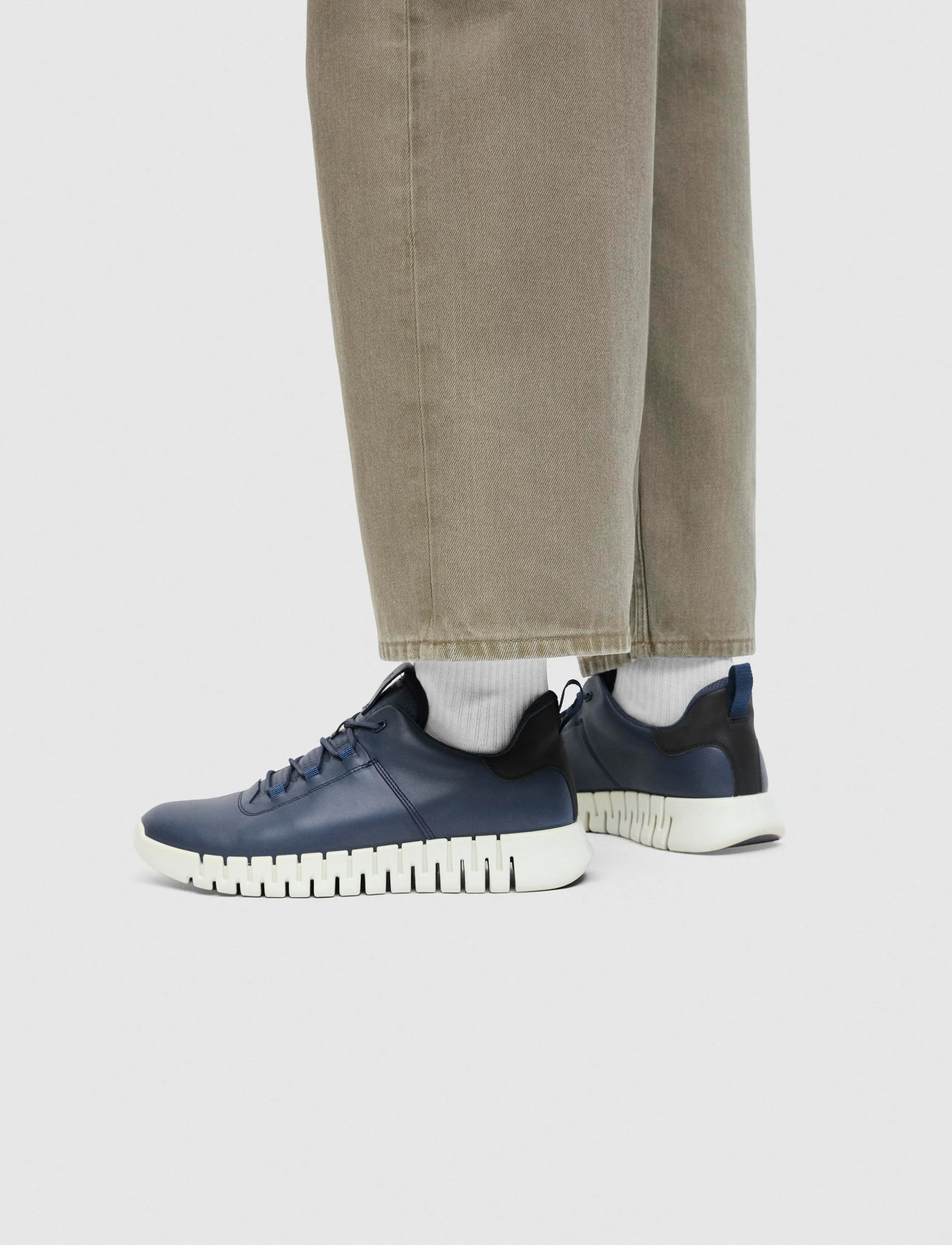 ECCO Gruuv M, Mænd, Sneakers, Navy, Str: 47