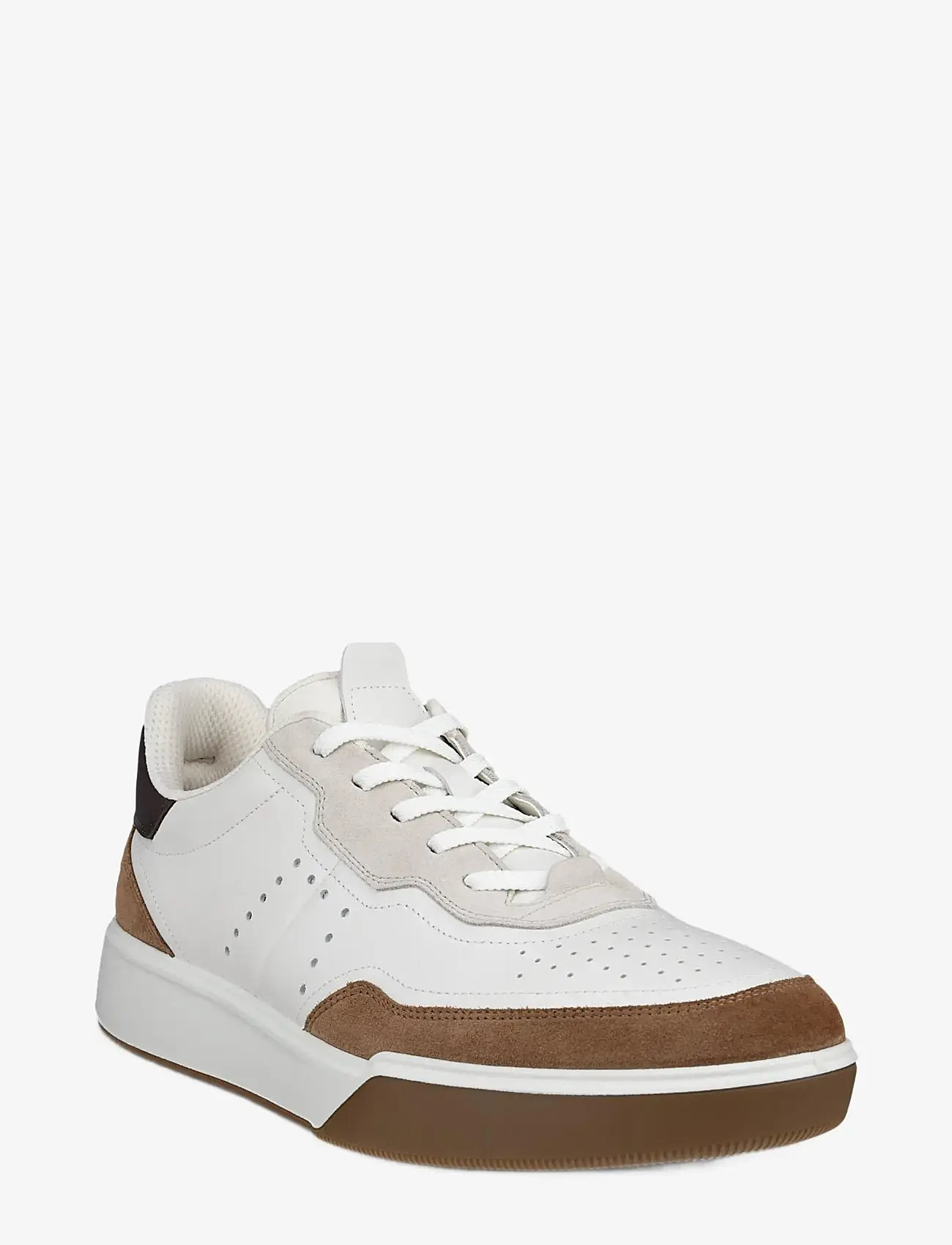 ECCO - STREET COURT M - låga sneakers - camel/white/gravel/mocha - 0