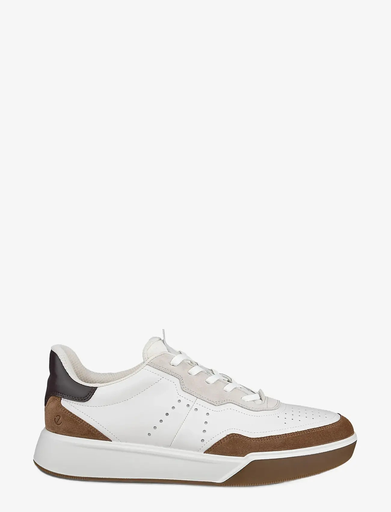 ECCO - STREET COURT M - låga sneakers - camel/white/gravel/mocha - 1
