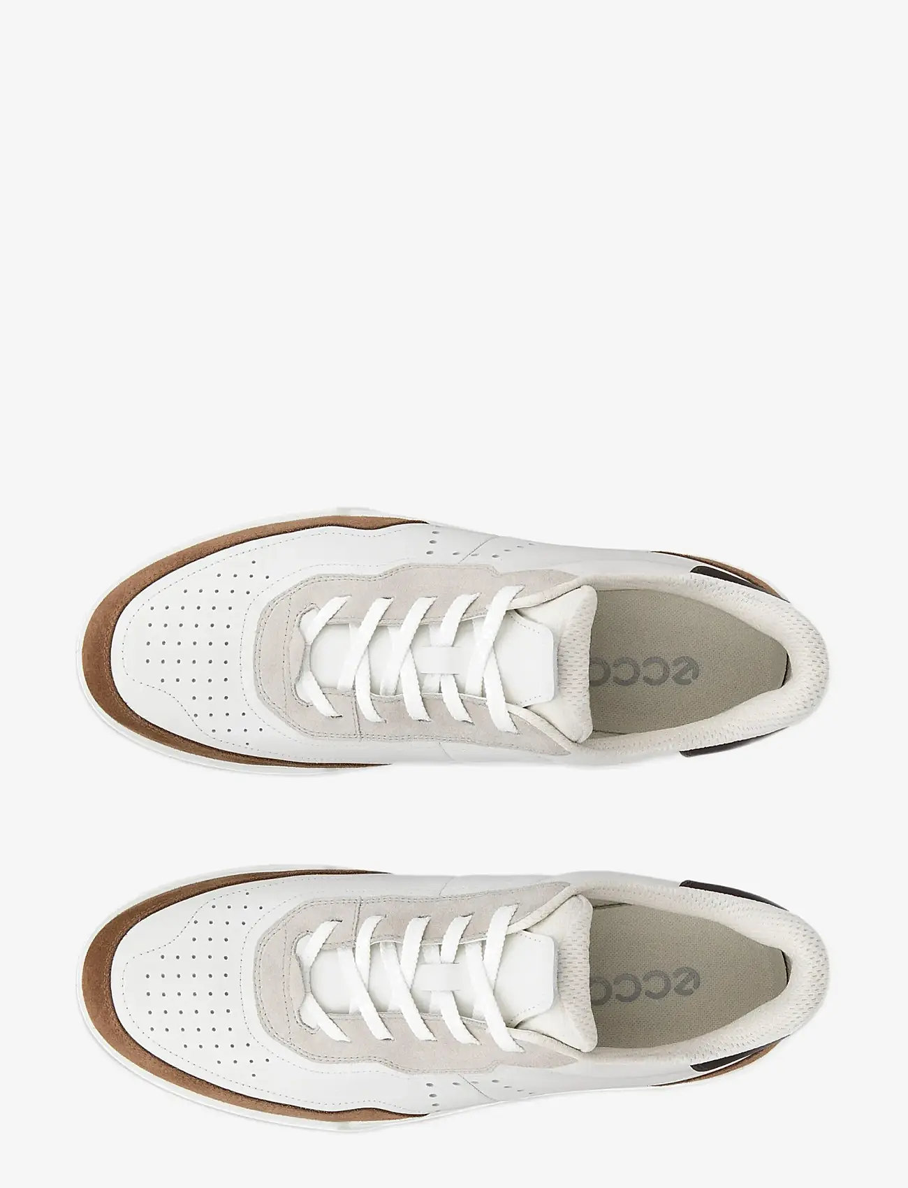ECCO - STREET COURT M - låga sneakers - camel/white/gravel/mocha - 5