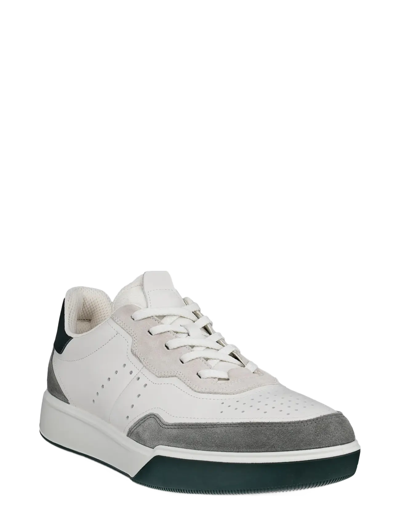 ECCO STREET COURT M - Shoes - MOON/WHITE/GRAVEL/SEA TANGLE / white