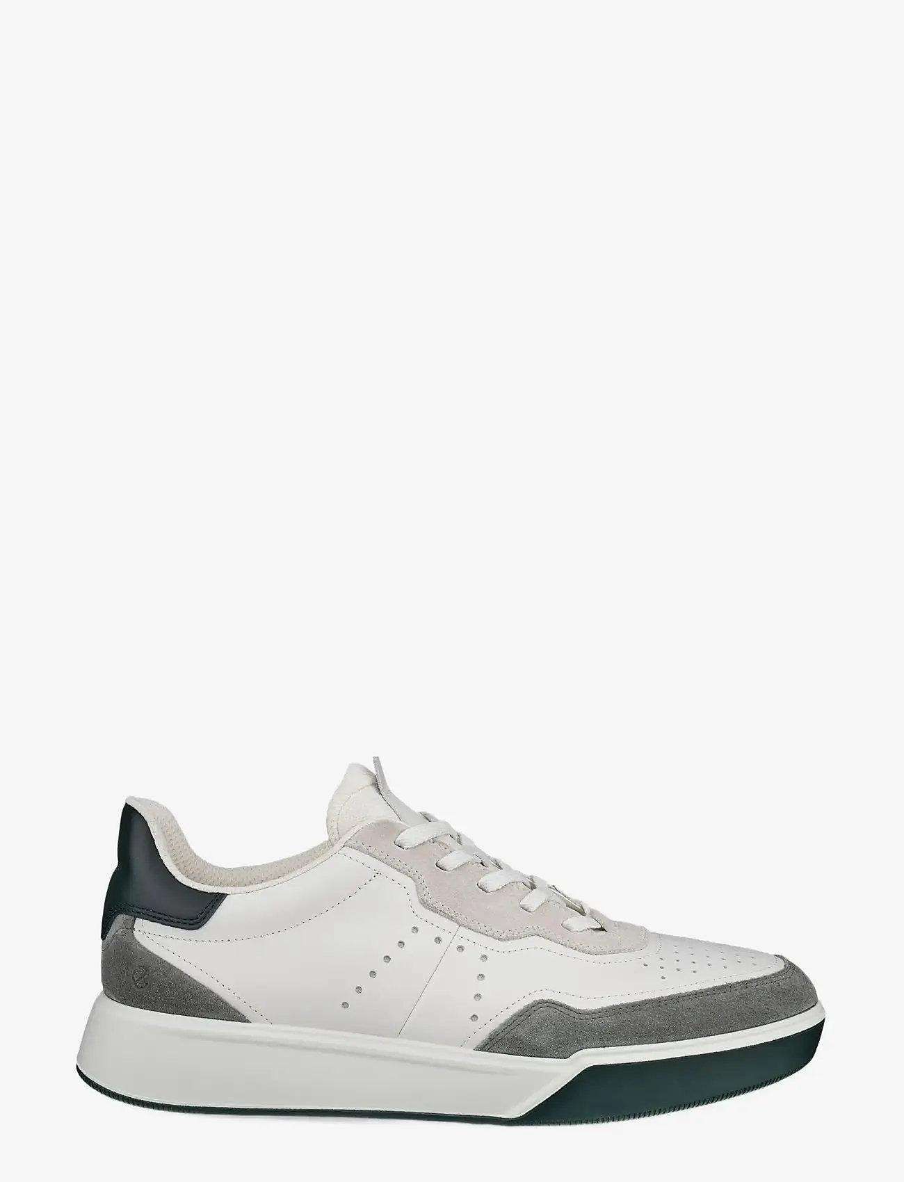 ECCO - STREET COURT M - låga sneakers - moon/white/gravel/sea tangle - 1
