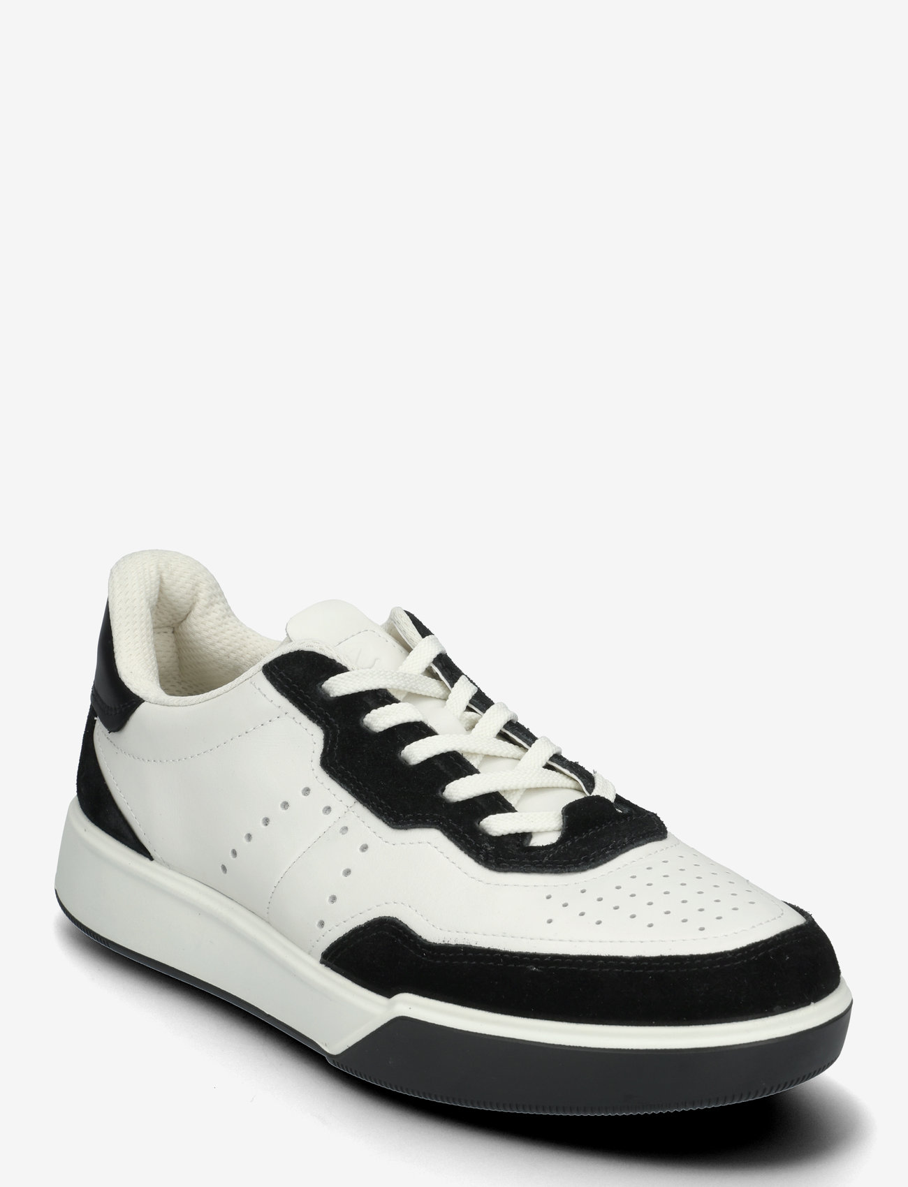 ECCO - STREET COURT M - niedriger schnitt - black/white/black - 0