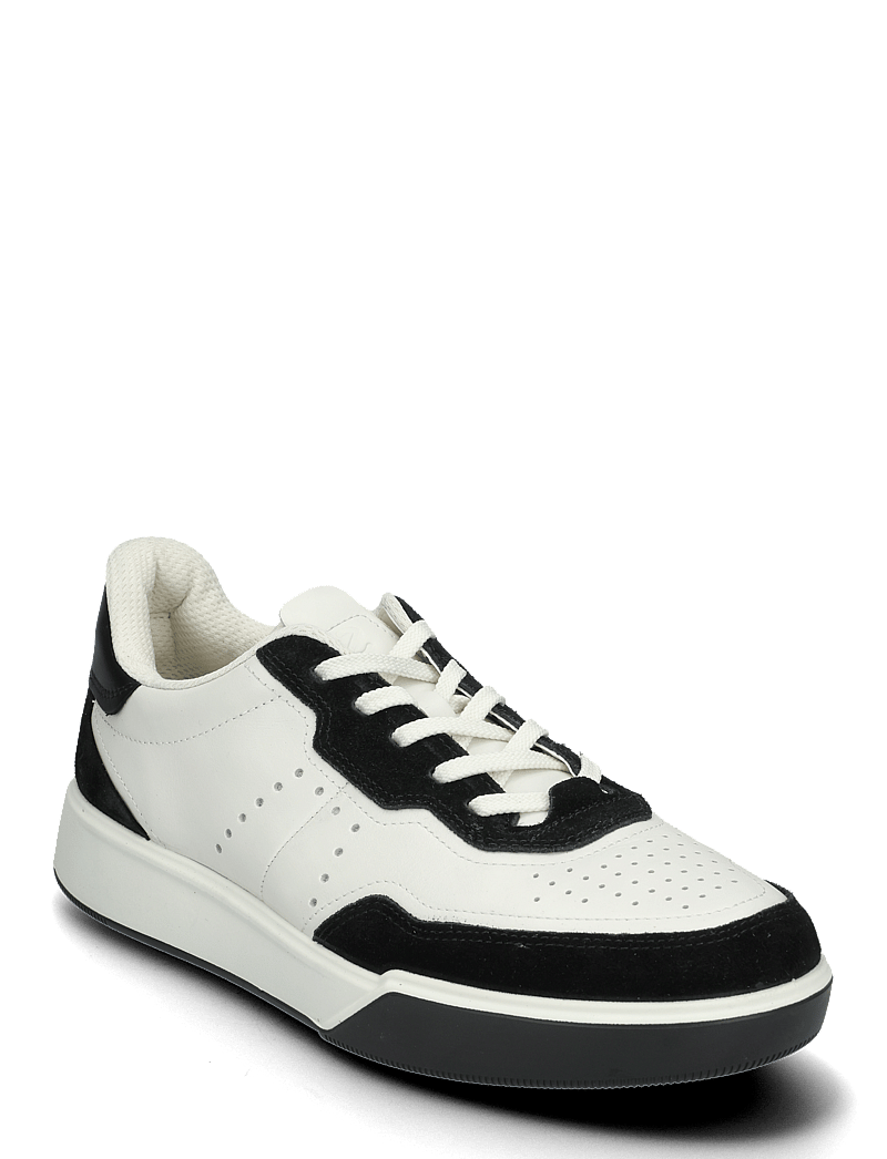ECCO - STREET COURT M - niedriger schnitt - black/white/black - 0