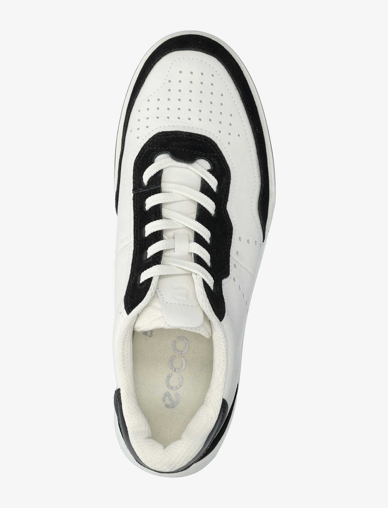 ECCO - STREET COURT M - niedriger schnitt - black/white/black - 3
