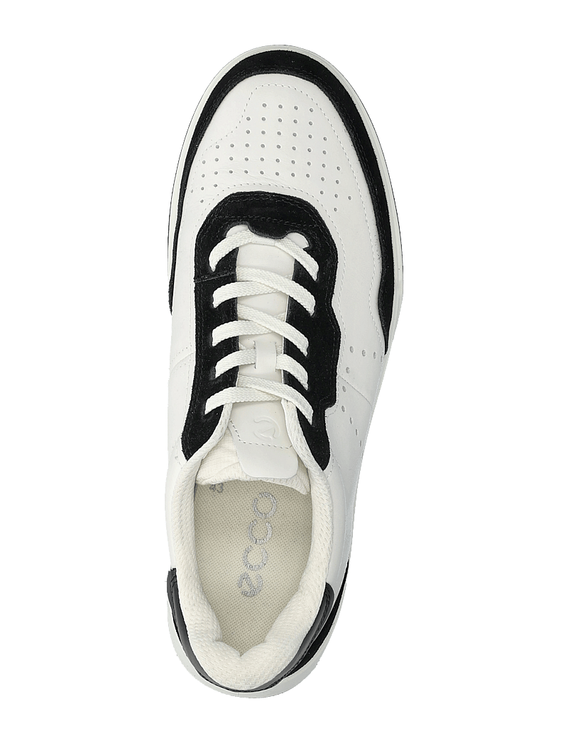 ECCO - STREET COURT M - niedriger schnitt - black/white/black - 3
