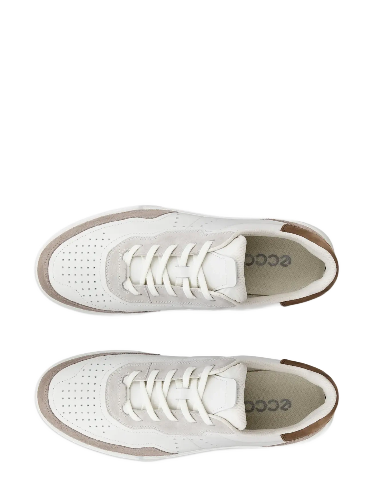 ECCO - STREET COURT M - low tops - moon rock/white/taupe - 5