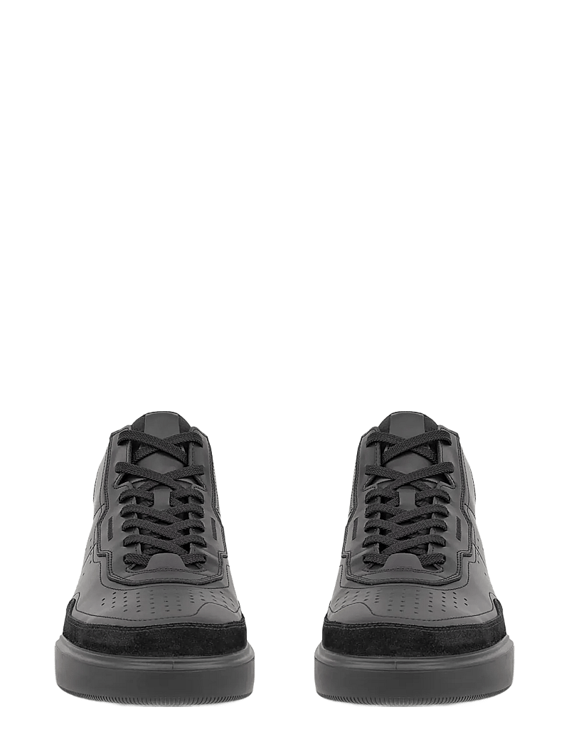 ECCO - STREET COURT M - hohe sneakers - black/black - 4