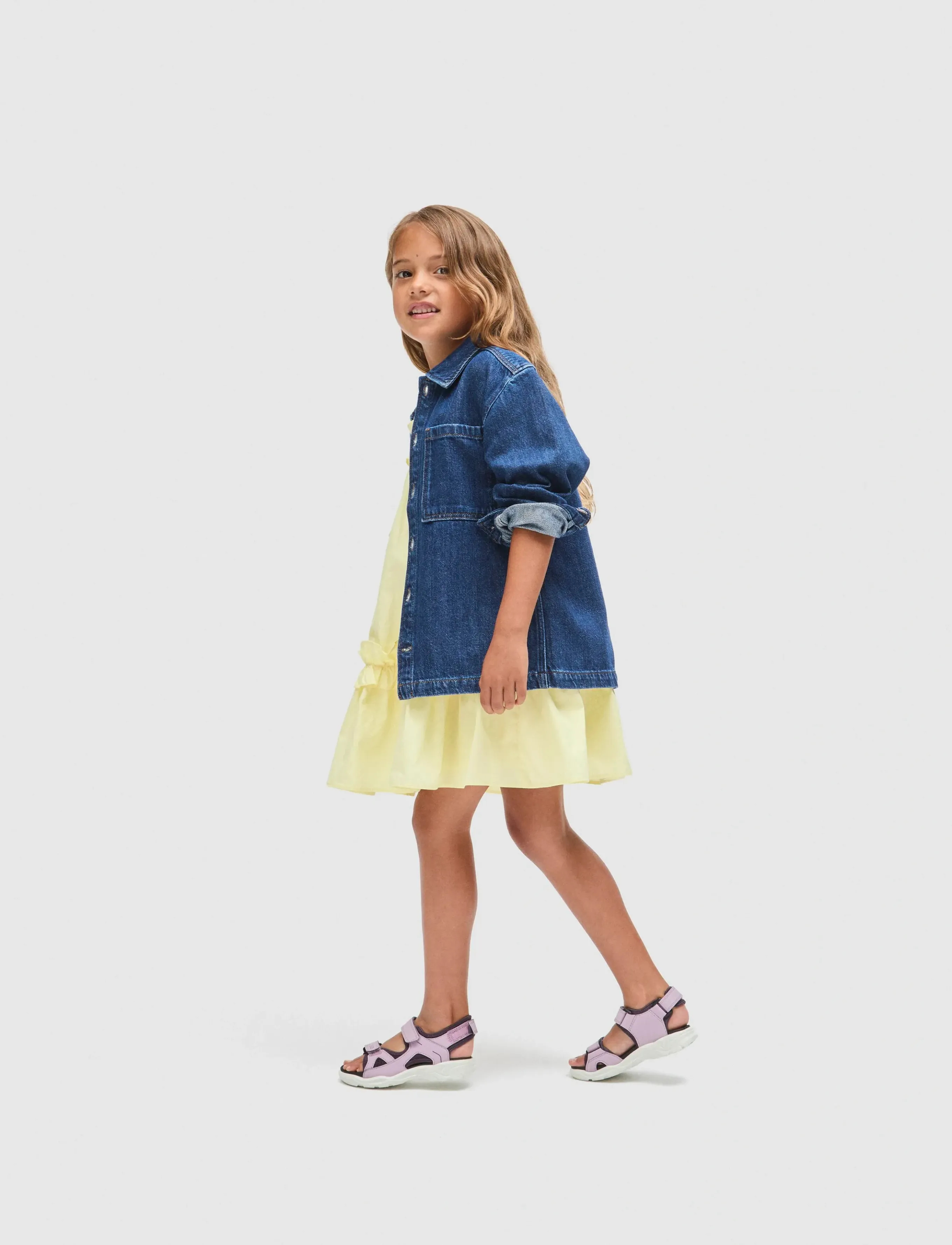 ECCO Biom Raft, 24, Summer Schuhe, Lila - Sandals, Kinder