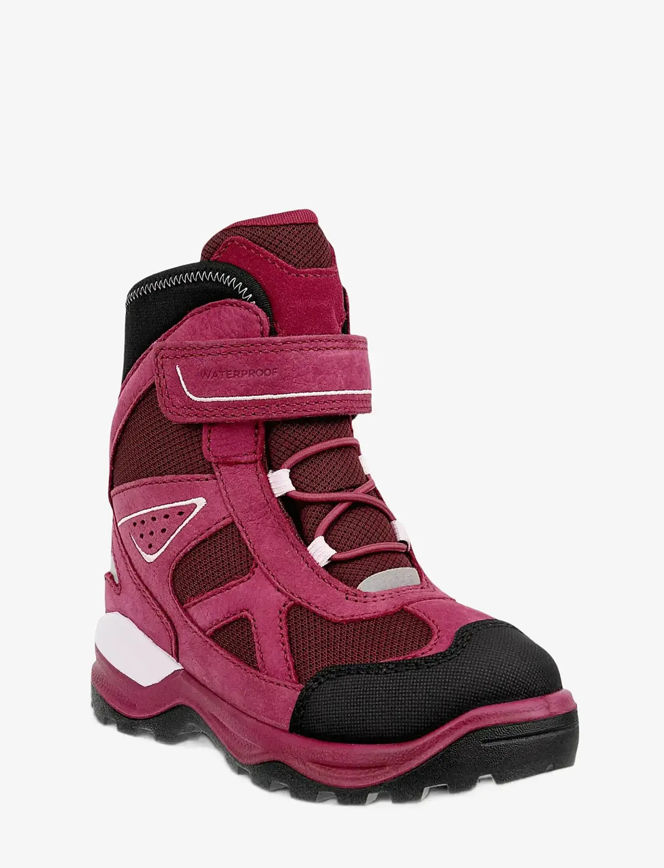 ECCO - SNOW MOUNTAIN - herbstschuhe - black/red plum/dark ruby - 0