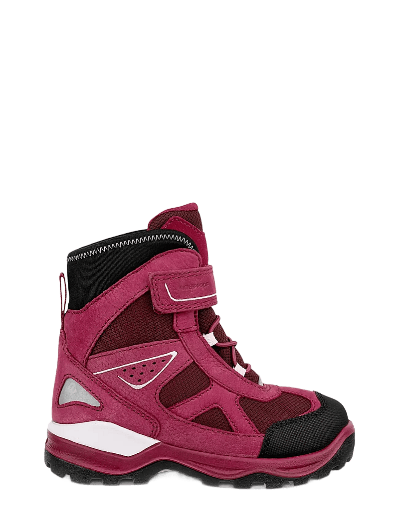 ECCO - SNOW MOUNTAIN - vinterstövlar - black/red plum/dark ruby - 1