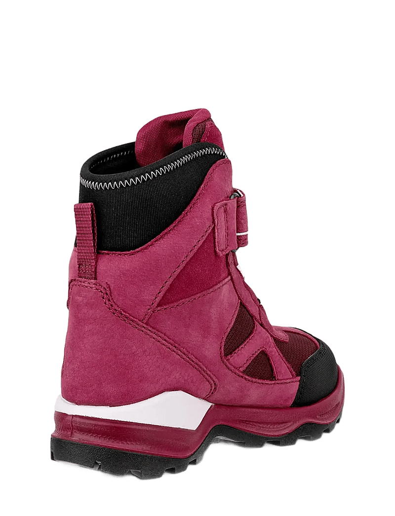 ECCO - SNOW MOUNTAIN - vinterstövlar - black/red plum/dark ruby - 2