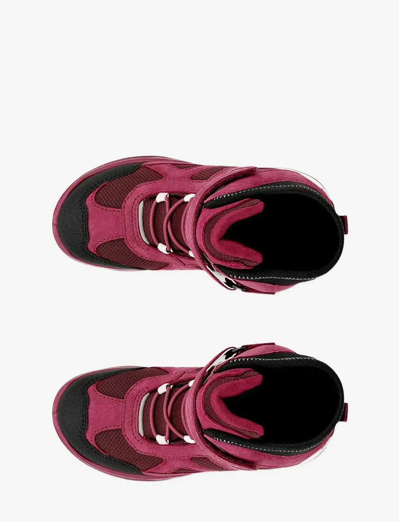 ECCO - SNOW MOUNTAIN - herbstschuhe - black/red plum/dark ruby - 4