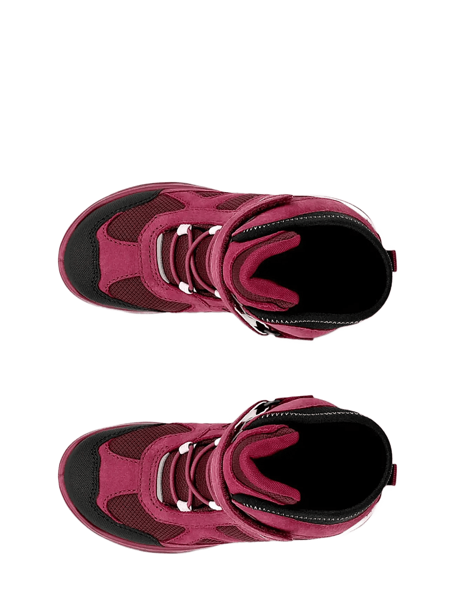 ECCO - SNOW MOUNTAIN - talvesaapad - black/red plum/dark ruby - 4