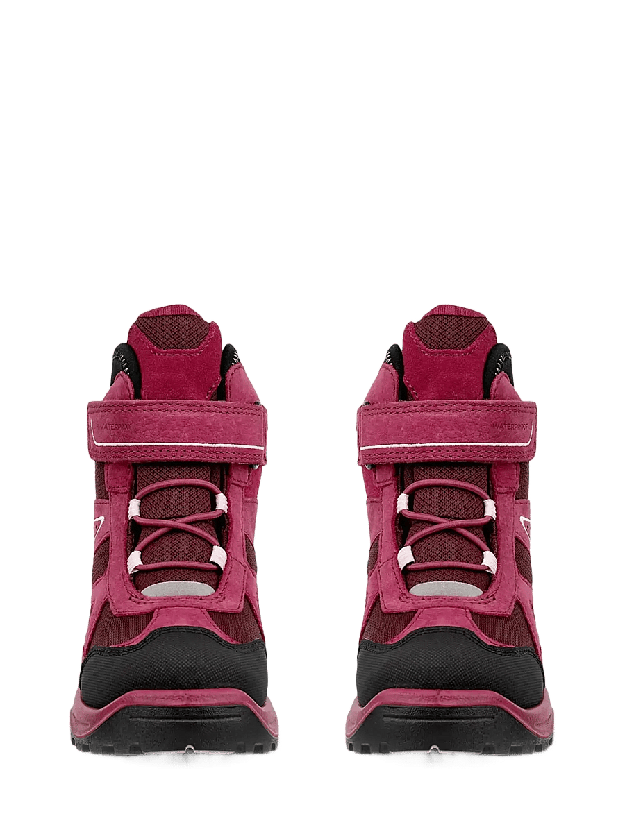 ECCO - SNOW MOUNTAIN - talvesaapad - black/red plum/dark ruby - 5
