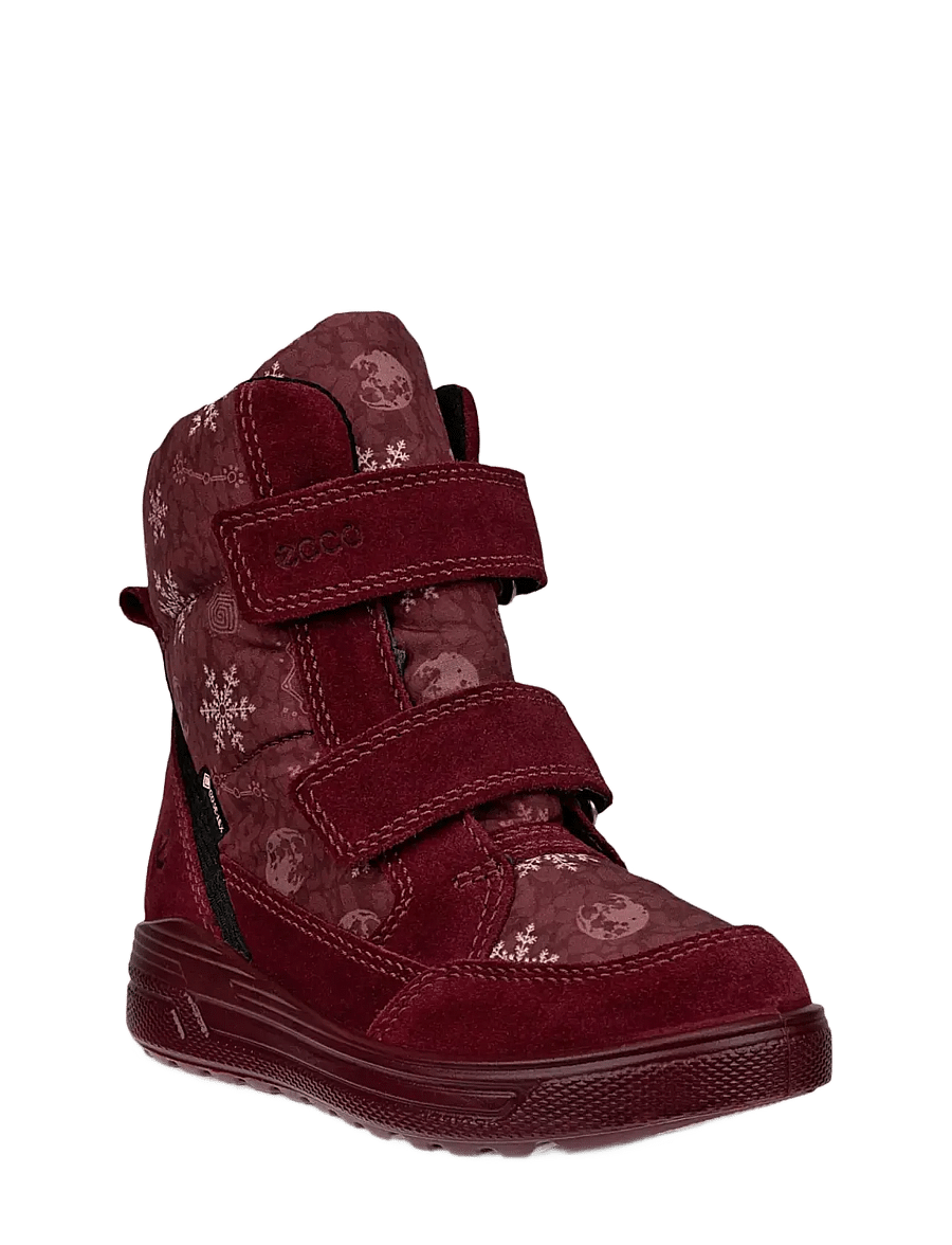 ECCO - URBAN SNOWBOARDER - vinterstøvler - dark ruby/snowflake print - 1