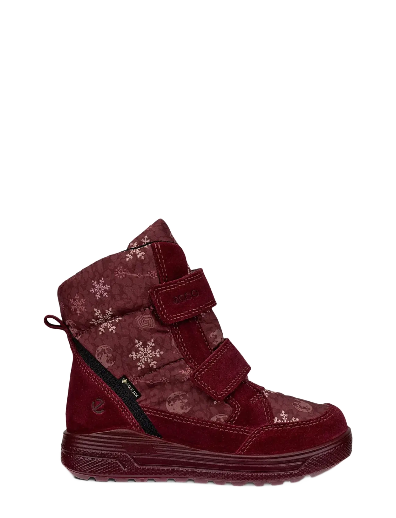 ECCO - URBAN SNOWBOARDER - efterårssko - dark ruby/snowflake print - 2