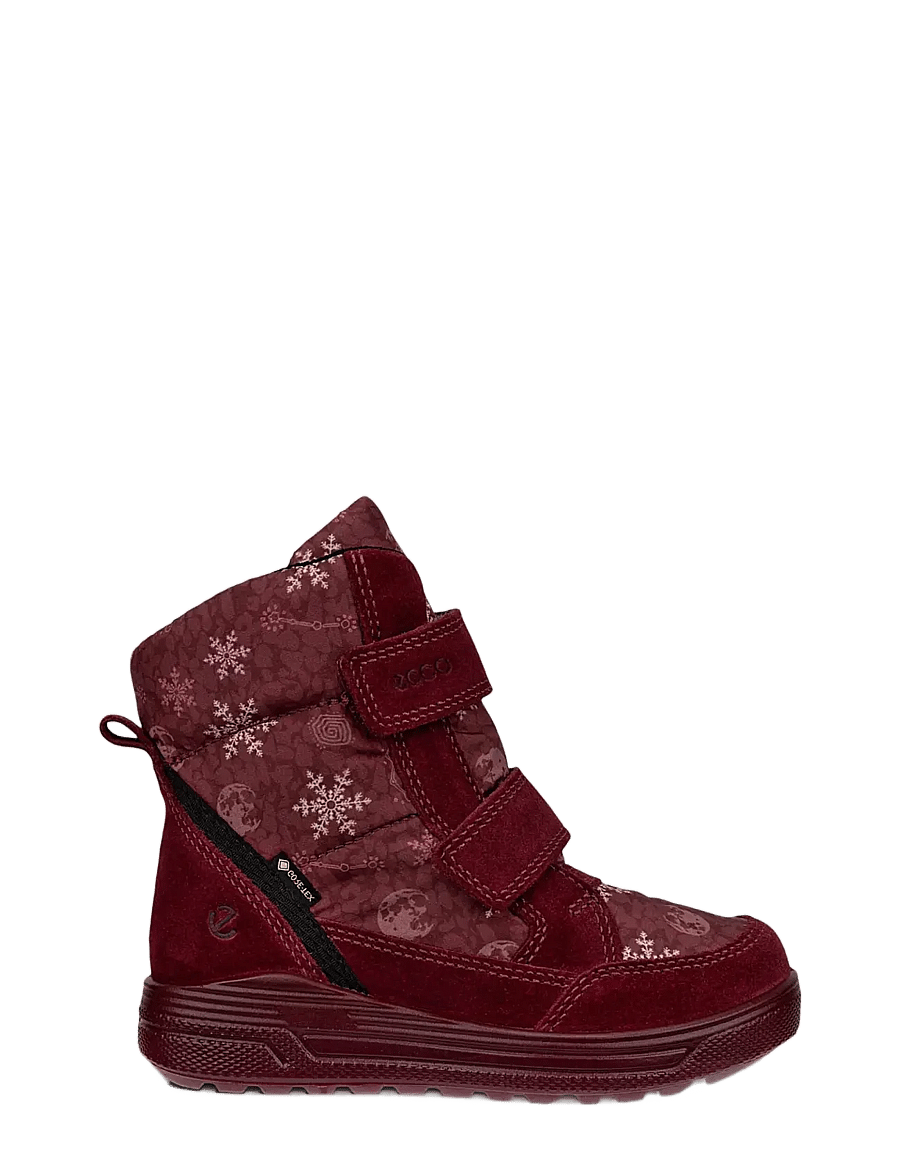 ECCO - URBAN SNOWBOARDER - vinterstøvler - dark ruby/snowflake print - 2