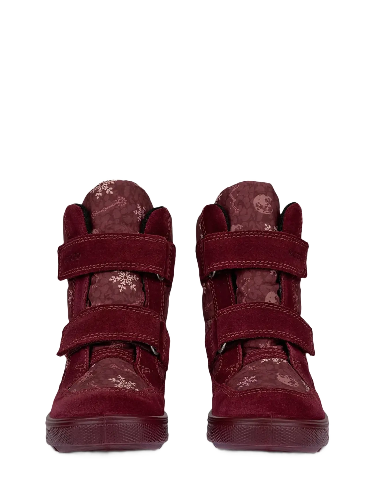 ECCO - URBAN SNOWBOARDER - efterårssko - dark ruby/snowflake print - 5