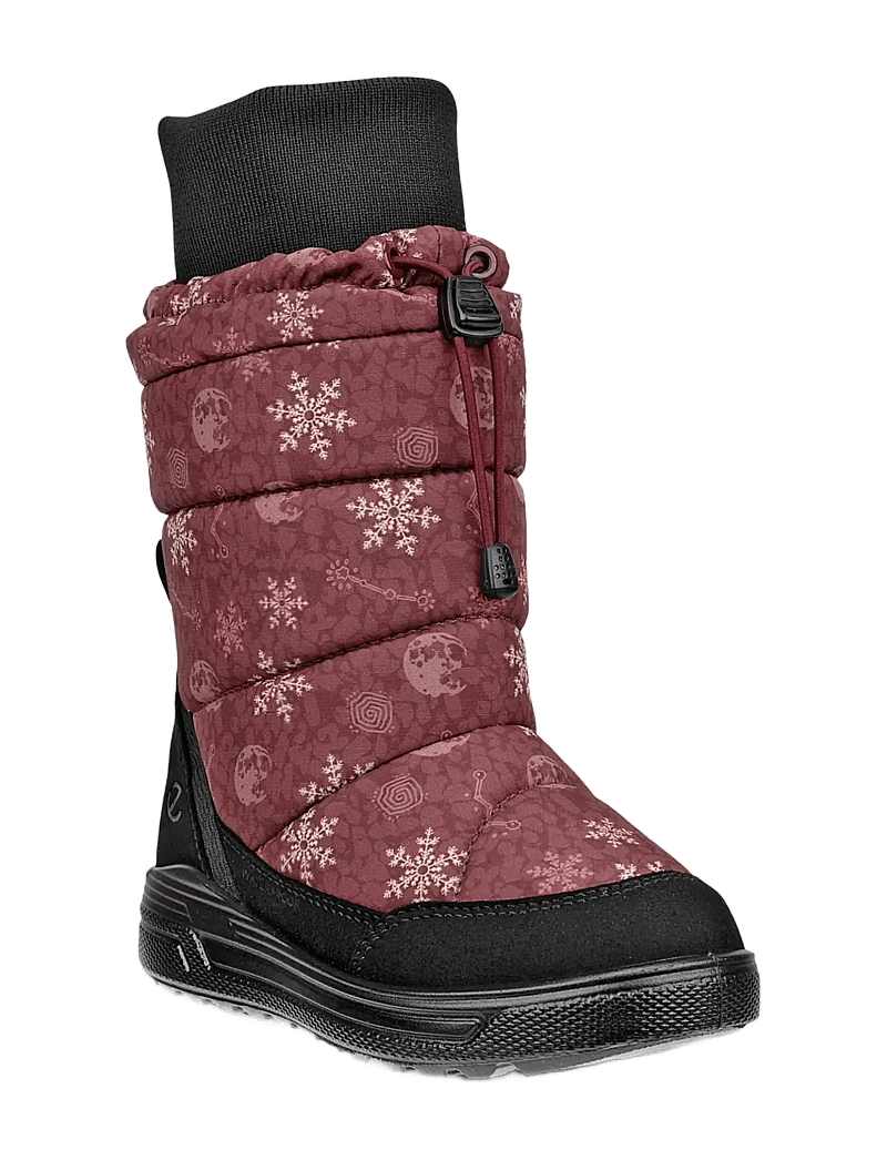 ECCO - URBAN SNOWBOARDER - vinterstövlar - black/snowflake print - 0