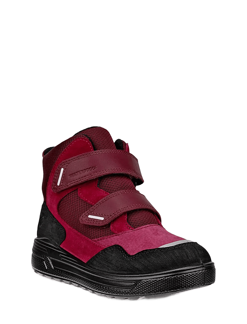 ECCO - URBAN SNOWBOARDER - vinterstövlar - black/red plum/dark ruby - 0