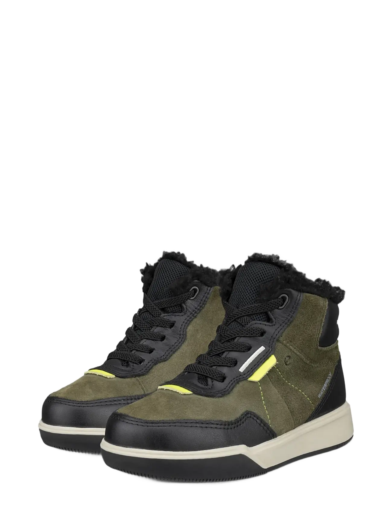 ECCO - STREET COURT K - höga sneakers - black/tarmac/black - 5
