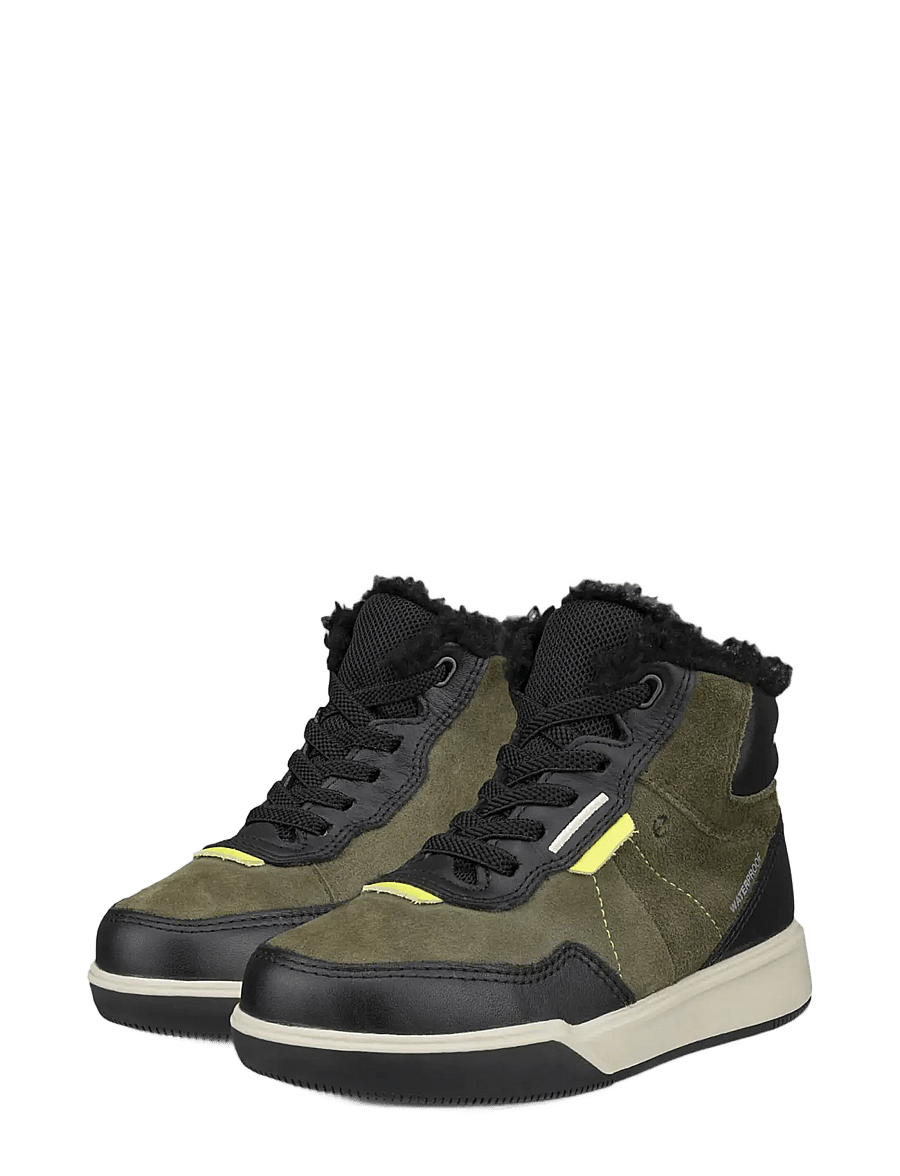 ECCO - STREET COURT K - höga sneakers - black/tarmac/black - 5