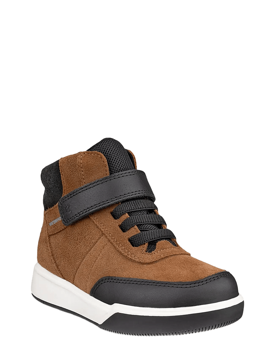 ECCO - STREET COURT K - hoher schnitt - black/camel/black - 0