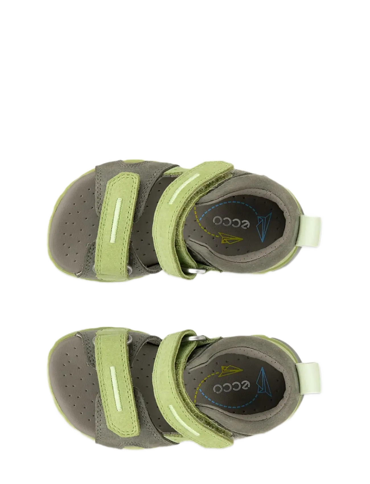 ECCO - MINI STRIDE SANDAL - sommarfynd - smokey olive/sweat pea/lime cream - 3